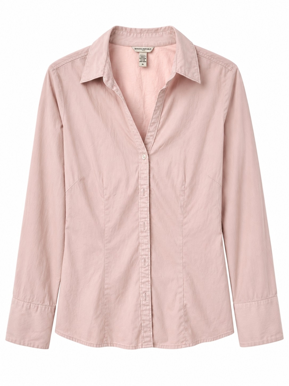 Banana Republic Blush Pink Tailored Button-Down Shirt